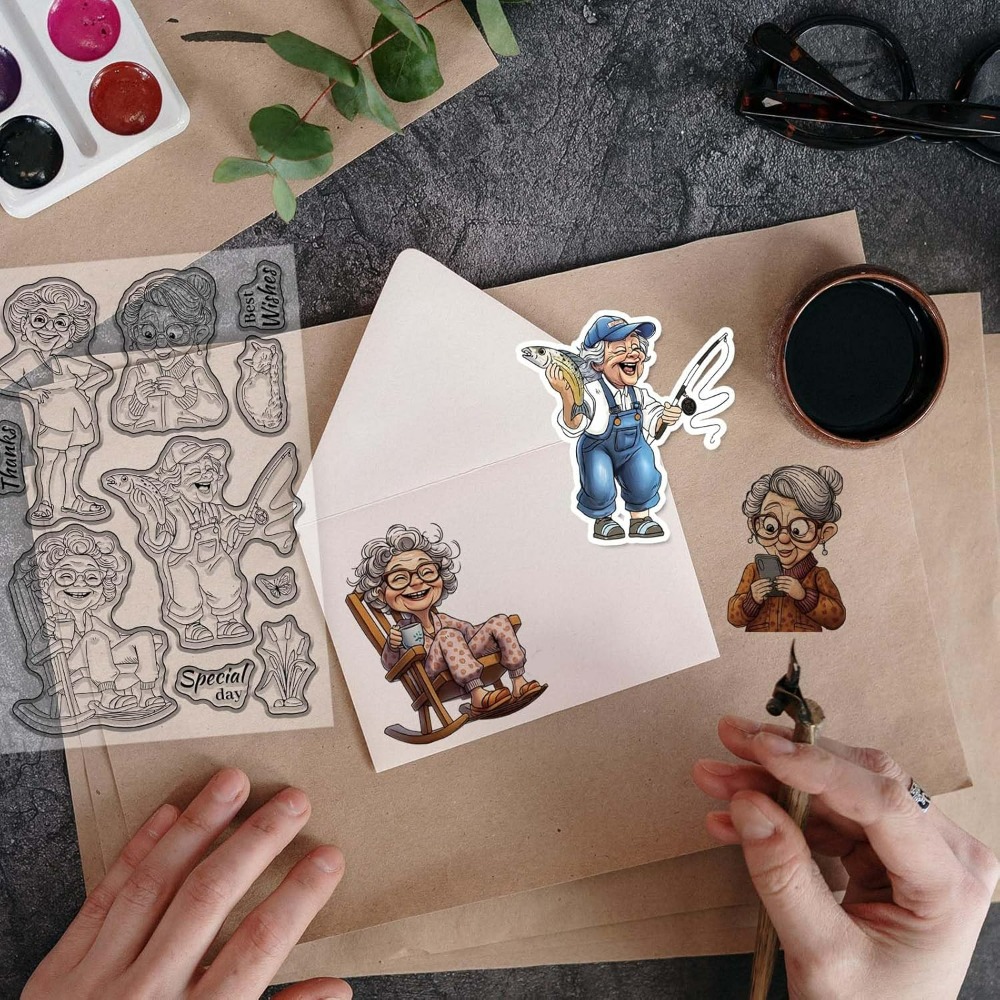 Stempel Bening Wanita Tua Ters - Rubber Stamp Blank ulasan dan harga