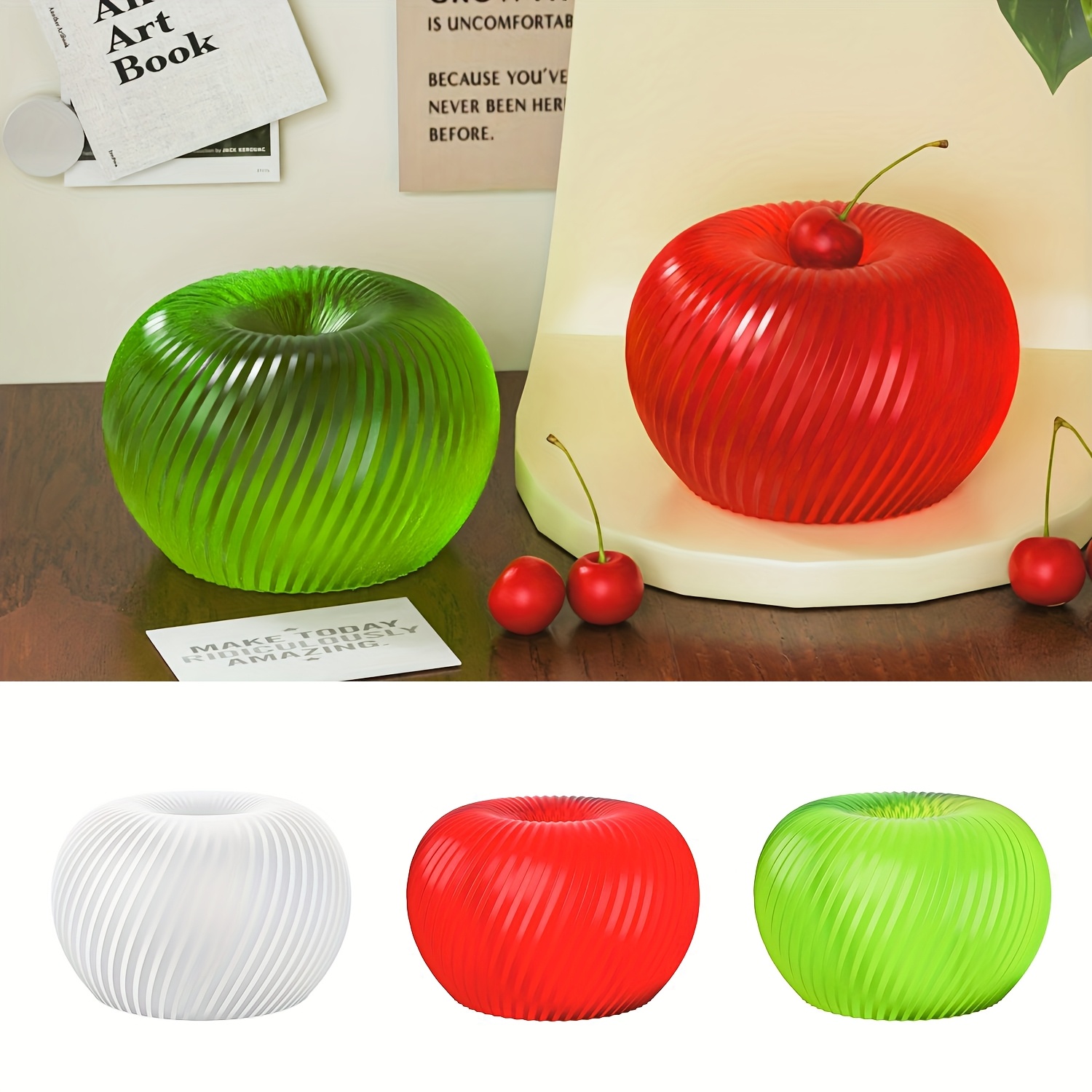 Cetakan silikon berbentuk apel - Art Craft Things ulasan dan harga