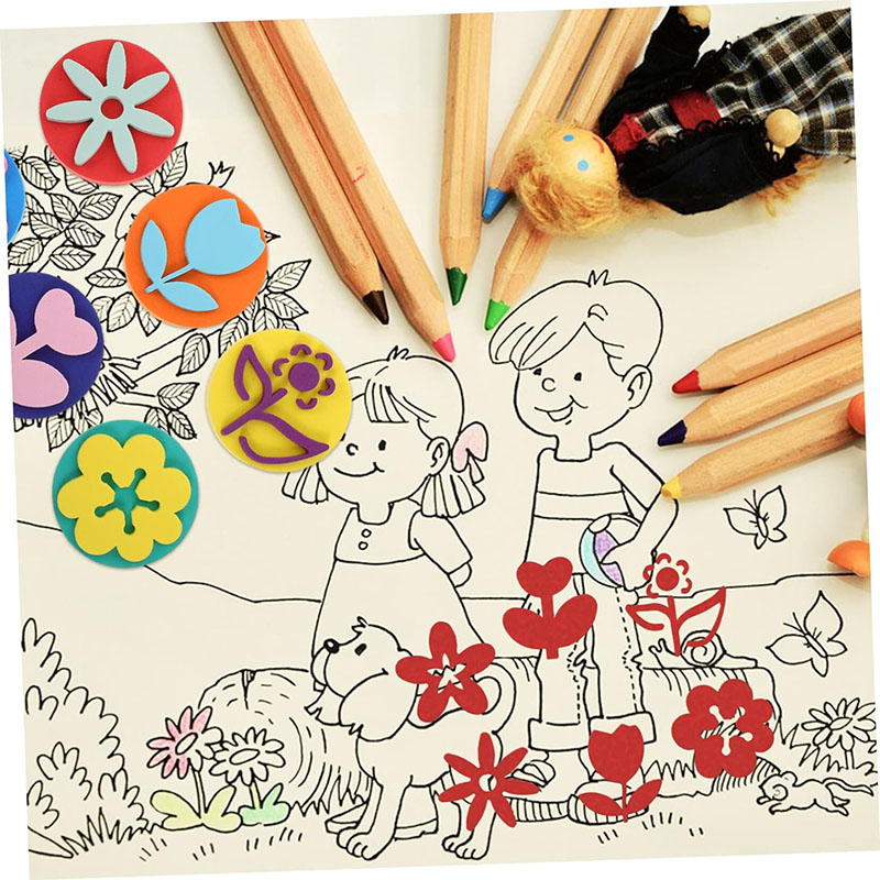 6 buah/kantong stempel busa un - Art Craft For 3 Year Old ulasan dan harga