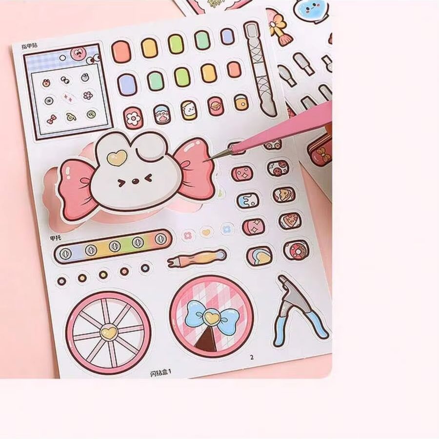 Buku Stiker Salon Kuku DIY Ana - Art Craft For 3 Year Old ulasan dan harga