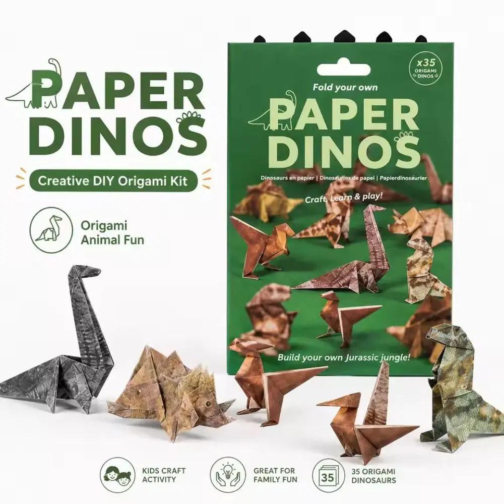 Kucing Kertas DIY Kreatif 50 L - Art Craft Dinosaurs ulasan dan harga