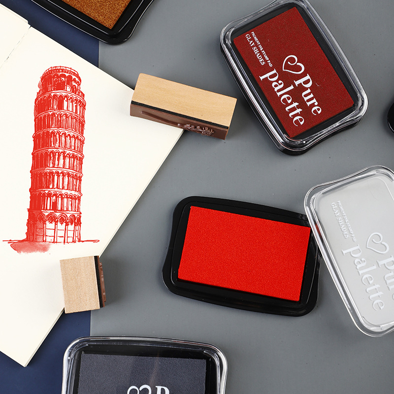 12 Warna Ukuran Besar Bantalan - Rubber Stamp Blank ulasan dan harga