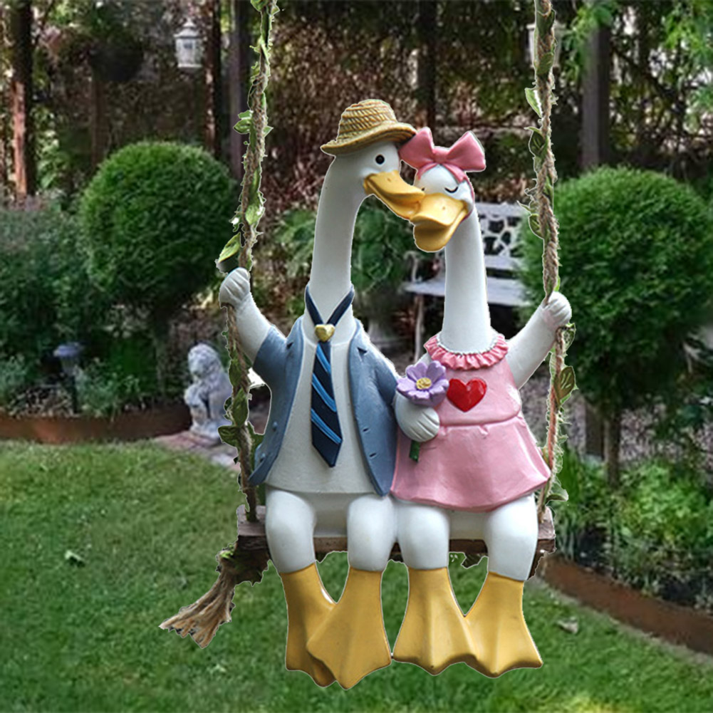 Patung Bebek Goyang Berpasanga - Art Craft Duck ulasan dan harga