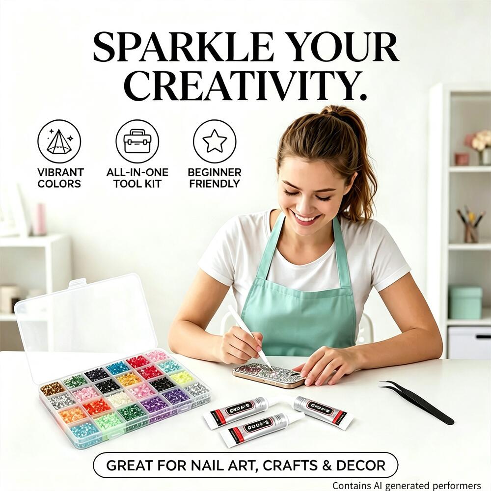 Kit Berlian Imitasi Resin Flat - The Art And Craft Of Jewelry ulasan dan harga