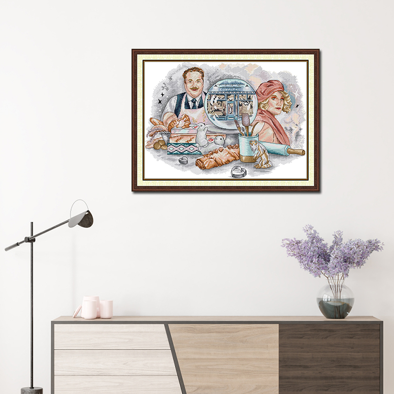 Kit Sulaman Silang Motif Toko  - Art Craft Bakery ulasan dan harga
